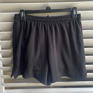 Black athletic shorts